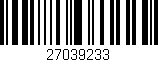 Código de barras (EAN, GTIN, SKU, ISBN): '27039233'