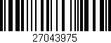 Código de barras (EAN, GTIN, SKU, ISBN): '27043975'