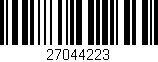 Código de barras (EAN, GTIN, SKU, ISBN): '27044223'