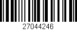 Código de barras (EAN, GTIN, SKU, ISBN): '27044246'