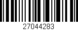 Código de barras (EAN, GTIN, SKU, ISBN): '27044283'