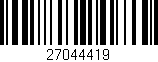Código de barras (EAN, GTIN, SKU, ISBN): '27044419'