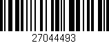 Código de barras (EAN, GTIN, SKU, ISBN): '27044493'