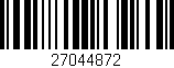 Código de barras (EAN, GTIN, SKU, ISBN): '27044872'
