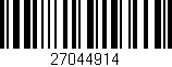 Código de barras (EAN, GTIN, SKU, ISBN): '27044914'