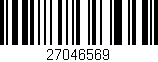 Código de barras (EAN, GTIN, SKU, ISBN): '27046569'