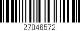 Código de barras (EAN, GTIN, SKU, ISBN): '27046572'