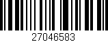 Código de barras (EAN, GTIN, SKU, ISBN): '27046583'