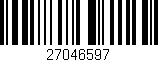 Código de barras (EAN, GTIN, SKU, ISBN): '27046597'