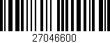 Código de barras (EAN, GTIN, SKU, ISBN): '27046600'