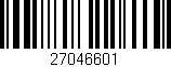 Código de barras (EAN, GTIN, SKU, ISBN): '27046601'
