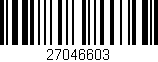 Código de barras (EAN, GTIN, SKU, ISBN): '27046603'