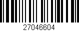 Código de barras (EAN, GTIN, SKU, ISBN): '27046604'