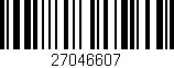 Código de barras (EAN, GTIN, SKU, ISBN): '27046607'