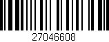 Código de barras (EAN, GTIN, SKU, ISBN): '27046608'