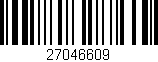 Código de barras (EAN, GTIN, SKU, ISBN): '27046609'