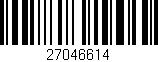 Código de barras (EAN, GTIN, SKU, ISBN): '27046614'