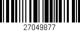 Código de barras (EAN, GTIN, SKU, ISBN): '27049877'