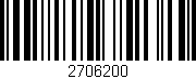 Código de barras (EAN, GTIN, SKU, ISBN): '2706200'