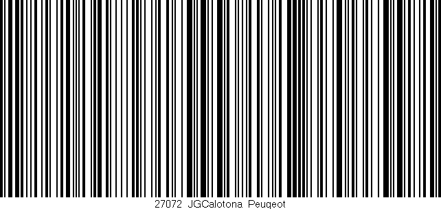 Código de barras (EAN, GTIN, SKU, ISBN): '27072_JGCalotona_Peugeot'