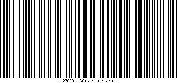 Código de barras (EAN, GTIN, SKU, ISBN): '27099_JGCalotona_Nissan'