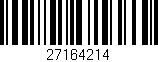 Código de barras (EAN, GTIN, SKU, ISBN): '27164214'