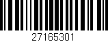 Código de barras (EAN, GTIN, SKU, ISBN): '27165301'