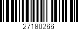 Código de barras (EAN, GTIN, SKU, ISBN): '27180266'