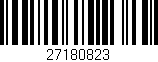 Código de barras (EAN, GTIN, SKU, ISBN): '27180823'