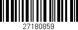 Código de barras (EAN, GTIN, SKU, ISBN): '27180859'