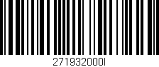Código de barras (EAN, GTIN, SKU, ISBN): '271932000I'