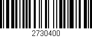Código de barras (EAN, GTIN, SKU, ISBN): '2730400'