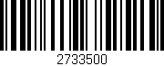 Código de barras (EAN, GTIN, SKU, ISBN): '2733500'