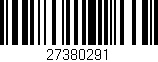 Código de barras (EAN, GTIN, SKU, ISBN): '27380291'