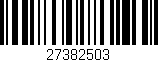 Código de barras (EAN, GTIN, SKU, ISBN): '27382503'