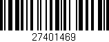 Código de barras (EAN, GTIN, SKU, ISBN): '27401469'
