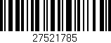Código de barras (EAN, GTIN, SKU, ISBN): '27521785'