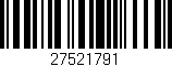 Código de barras (EAN, GTIN, SKU, ISBN): '27521791'