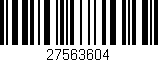 Código de barras (EAN, GTIN, SKU, ISBN): '27563604'