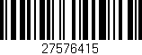 Código de barras (EAN, GTIN, SKU, ISBN): '27576415'