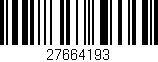 Código de barras (EAN, GTIN, SKU, ISBN): '27664193'
