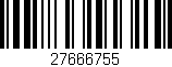 Código de barras (EAN, GTIN, SKU, ISBN): '27666755'