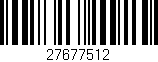 Código de barras (EAN, GTIN, SKU, ISBN): '27677512'