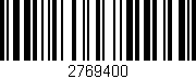 Código de barras (EAN, GTIN, SKU, ISBN): '2769400'