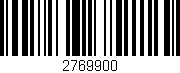 Código de barras (EAN, GTIN, SKU, ISBN): '2769900'