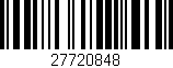 Código de barras (EAN, GTIN, SKU, ISBN): '27720848'