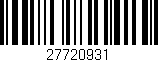 Código de barras (EAN, GTIN, SKU, ISBN): '27720931'