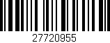Código de barras (EAN, GTIN, SKU, ISBN): '27720955'
