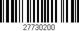 Código de barras (EAN, GTIN, SKU, ISBN): '27730200'