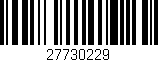 Código de barras (EAN, GTIN, SKU, ISBN): '27730229'